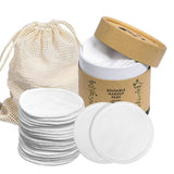 Set of 20Pcs Reusable Makeup Remover Pads Cotton Pads White