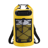 Roll-Top Backpack Dry Bag with Handle for Fishing Boating and Camping Yellow
