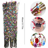 100 PCS Artificial Pussy Willow Branches Realistic Artificial Willow Stems For Party Home Wedding Deco Multicolor