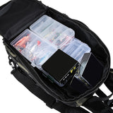 Fishing Tackle Backpack with Rod Holder Outdoor Shoulder Bag for Fishing Gear Storage Green