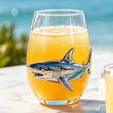Handcrafted Marine Animal Glass Cup 350ml Unique Sea Creature Glass for Bar Home Style 3