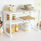 Under Sink Storage Shelf Adjustable Organizer Rack for Kitchen Bathroom
