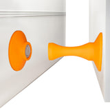 Magnetic Silicone Door Stopper – Strong Holder for Bottom of Door Orange