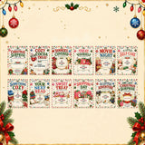 Christmas Gift Card Book DIY Spiral Bound with Handwritten Note Pages Style 1