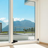 Adjustable Door Security Bar Sliding Stopper Bar for Home Apartment Travel Hotel White