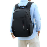 Travel Laptop Backpack with USB Charging Port – Fits 15.6 Inch Laptop School Bag Black