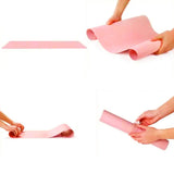 Large PU Leather Gaming Keyboard Mouse Pad Mat for Office Home Pink