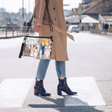 PVC Transparent Crossbody Purse Bag Black