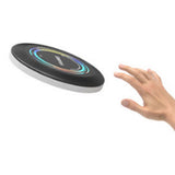 Light Up Flying Disc Rechargeable 50 LEDs Lighting Flying Toy for Patio Lawn Outdoor Games Red