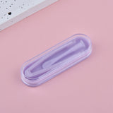 6PCS Contact Lens Tweezers Stick Inserter Remover Tool Kit Tip Storage Case Box Set Purple