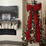 Large Velvet Bow for Christmas Tree Topper Wedding & Party Decorations Red