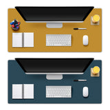 Dual-Sided Leather Desk Pad and Mouse Mat for Office Home Style 3