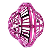 Flying Orb LED Hover Ball Toy – Galaxy Boomerang Spinner with Lights Purple
