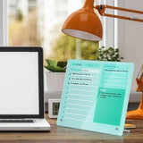 Desktop Acrylic Dry Erase Board with Stand Office Supplies Green
