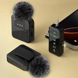 3-in-1 Wireless Lavalier Microphone for iPhone Android Camera Laptop Plug Play Clip On Mini Mic for Live Streaming Podcast
