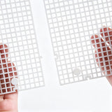 8 PCS Plastic Aquarium Grid Divider Set for Fish Tanks and Breeding White