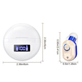 Pair of Invisible Digital Hearing Aids Rechargeable Mini Sound Enhancer Amplifier with Charging Case Style 3