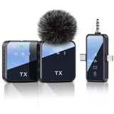 Wireless Lavalier Microphone Set Plug and Play Mic for Vlogging Podcasting Live Streaming