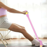 Portable Pedal Ankle Resistance Band Body Exercise Equipment Pink