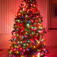 2 Pack Dazzle Bright Christmas String Lights Battery Operated  8 Modes Lights String  Holiday Xmas Decorations Mixed Color