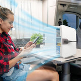 6L Mini Fridge for Drinks 12V Small Refrigerator for Home Office Dorm Car White