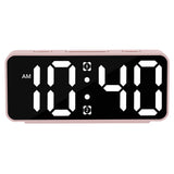 Small Digital Alarm Clock with 5 Dimmers & 5 Alarm Volumes Pink