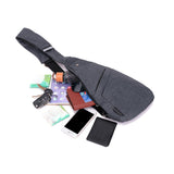 Anti-theft Chest Pack Crossbody Shoulder Bag Sling Chest Bag for Travel Sports Black