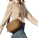 Oxford Cloth Large Capacity Crossbody Bag – Lightweight Shoulder Messenger Bag for Women Caramel
