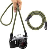 Camera Shoulder Neck Strap for DSLR & Mirrorless Cameras – Sony Canon Nikon Army Green