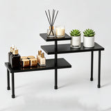3 Tier Moveable Corner Shelf Organizer for Kitchen Bathroom Black