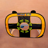 Pop Up Soccer Goal Net Portable Soccer Training Net Kit for Backyard Orange