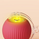 Interactive Cat Toy Ball Fast Rolling Motion Activate Cat Toy Red