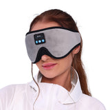 Blackout Bluetooth Sleep Mask Wireless Music Eye Mask Headphones Gray