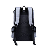 Large Capacity Anti-Theft Laptop Backpack Travel  School Bag with USB Charging Port Grey