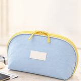 3-in-1 Clam Shaped Travel Bag for Bra Panty and Sock Storage Blue