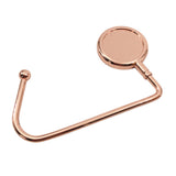 4 PCS 30mm Metal Straight Hooks for Christmas Stockings and Bags Rose Gold