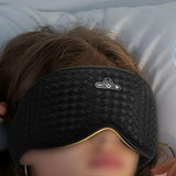 3D Breathable Sleep Mask with Built-In Bluetooth Headphones for Comfortable Rest Black