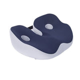 Ergonomic Seat Cushion Multipurpose Memory Foam Seat Pad Navy Blue