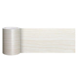 Border Peel &Stick Wood Grain Wallpaper Border Removable Waterproof Bathroom Sticker White