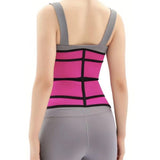 Sweat Waist Trainer for Women – Sauna Sweat Belt Slim Body Shaper Corset Magenta