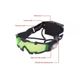 Kids Adjustable Night Vision Glasses Goggles with LED Night Light for Sports