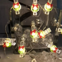 1.1M Christmas Photo Clip Light 10LEDs Fairy String Lights Wall Hanging Pictures Bedroom Wedding Decor Garland Style