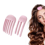 2Pcs Set Hair Volume Clip for Fluffy Bangs Easy High Crown Volume Comb for Natural Voluminous Look Pink