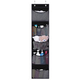 Over Door Organizer for Stuffies Toy Hanging Storage Net Bag for Animals Stuffy Black