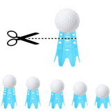 Reusable Plastic Golf Tees Lightweight for Indoor and Outdoor Golf Practice Blue