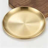 4Pcs Stainless Steel Pet Bowls Durable Shallow Pet Feeding Dishes Easy to Clean Gold
