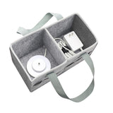Portable Felt Cloth Storage Bag for Musical Speakers Gray