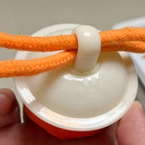 Interactive Touch-Activated Dog Toy Ball with Bouncing Jumping and Rope Orange