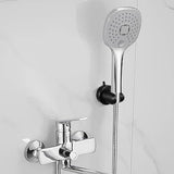 Adjustable Shower Head Holder Vacuum Suction No Drill Bracket Black