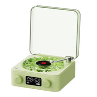 Wireless Waves Vinyl Player Mini Bluetooth Speaker Vinyl Record Player Green